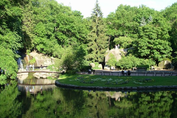 Parque sofievsky en la región de Cherkasy en Ucrania