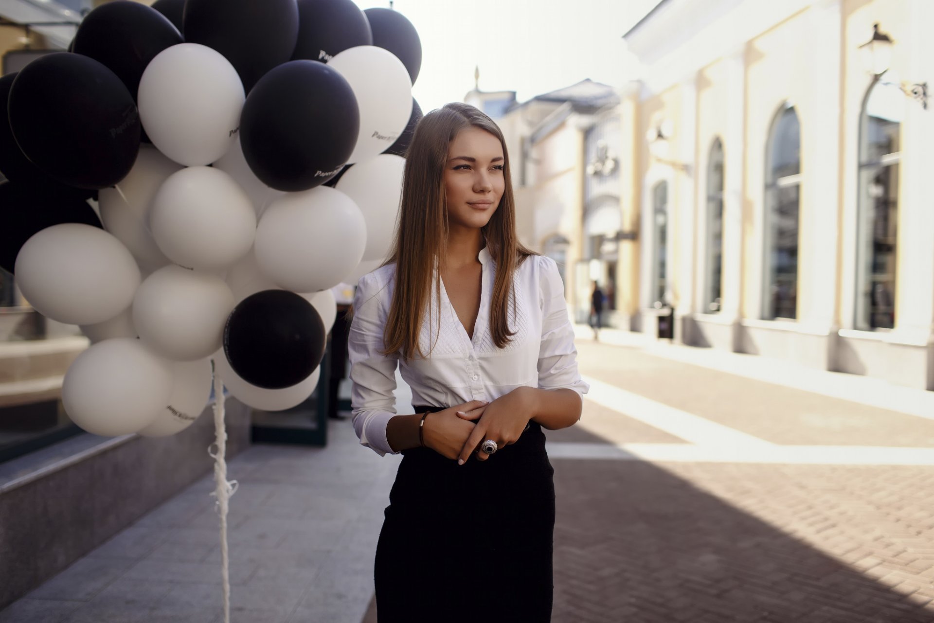 julia ritratto palle passeggiata strada a piedi mosca