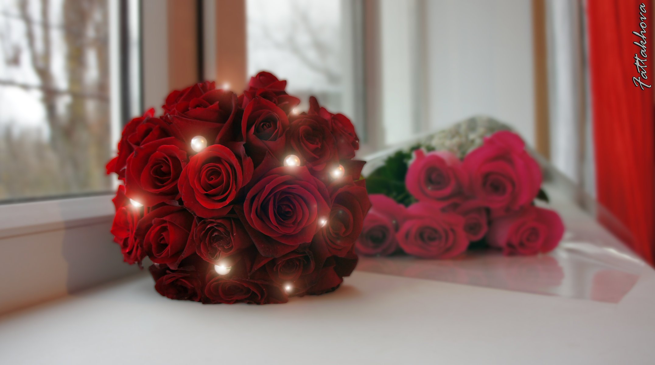 ślub róże bukiet