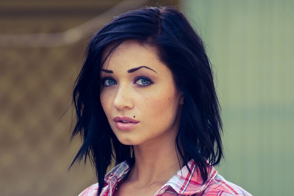 Beautiful girl with short hair