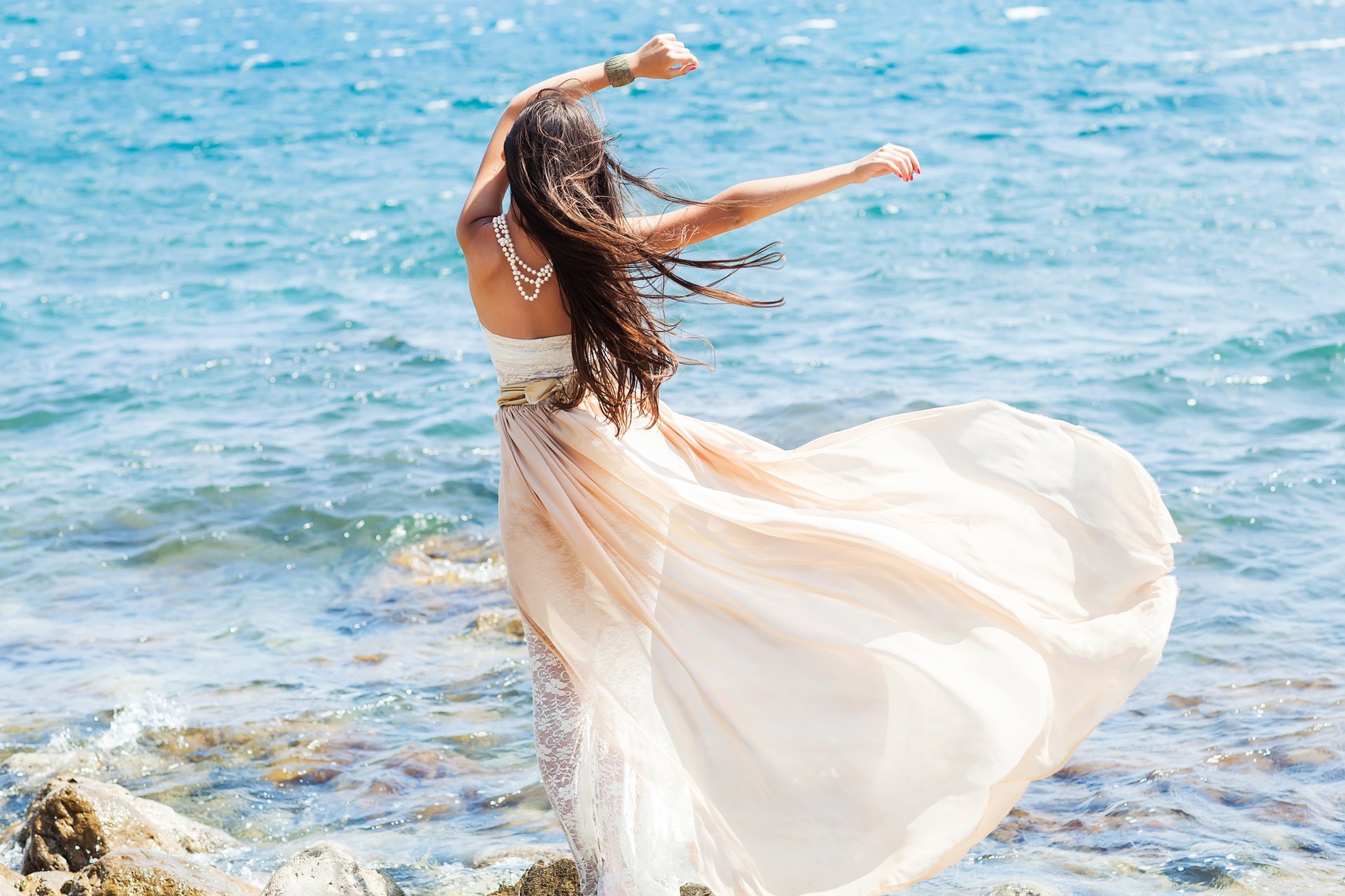 ragazze natura paesaggio estate mare tramonto spiaggia sabbia