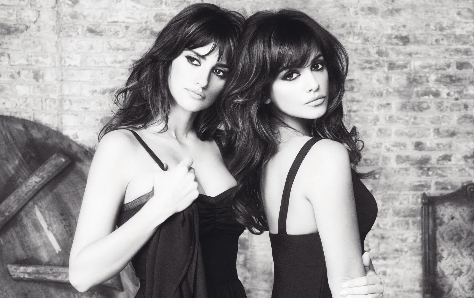 monica cruz penelope cruz sœurs posant filles