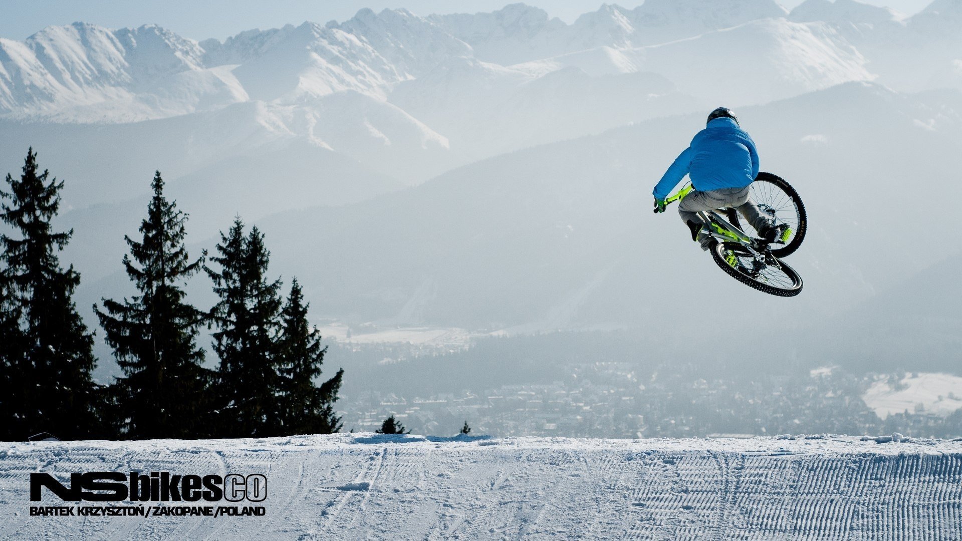 vtt freeride hiver neige vélo descente vélo neige hiver