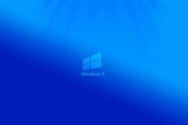 Windows 8-Logo auf blauem Hintergrund