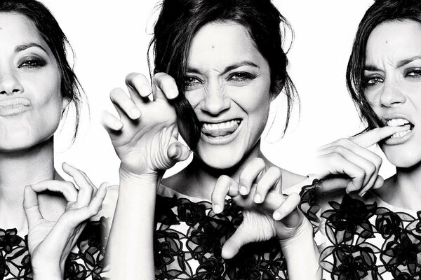 Photo session of emotions with Marion Cotillard