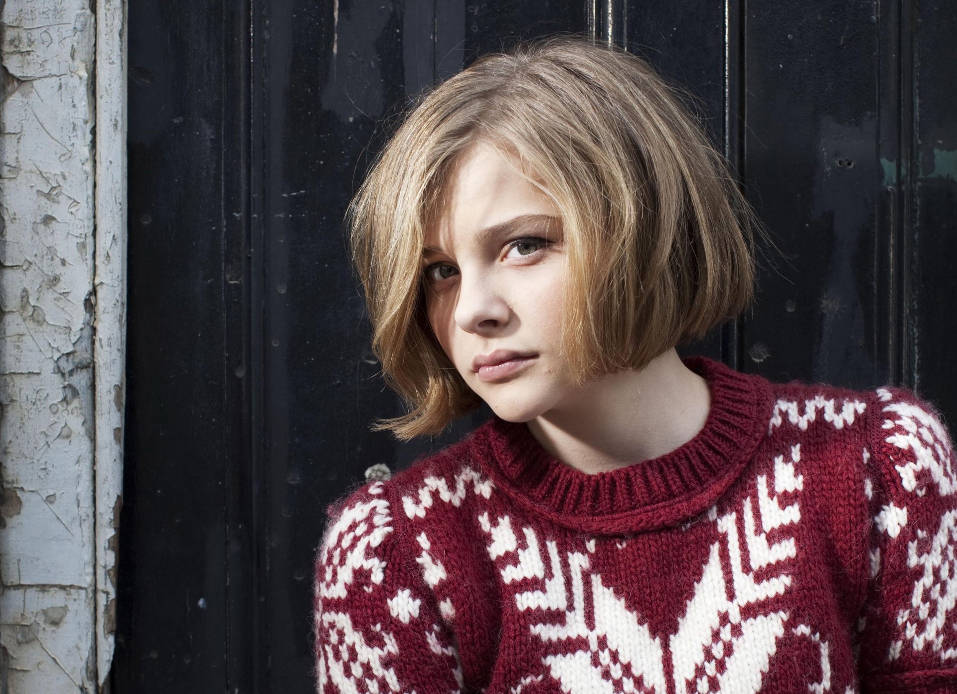 chloe moretz foto maglione
