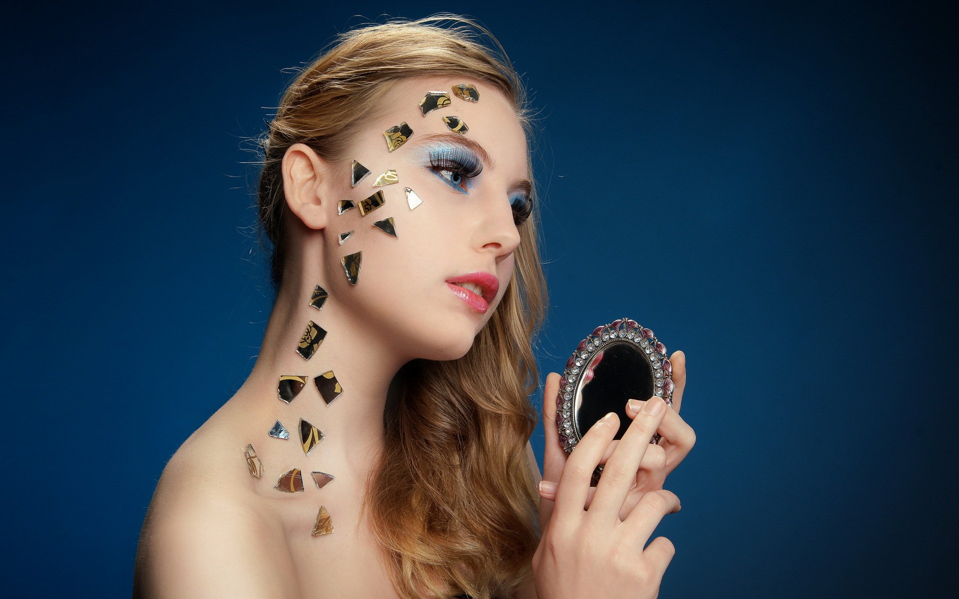 mädchen make-up hintergrund