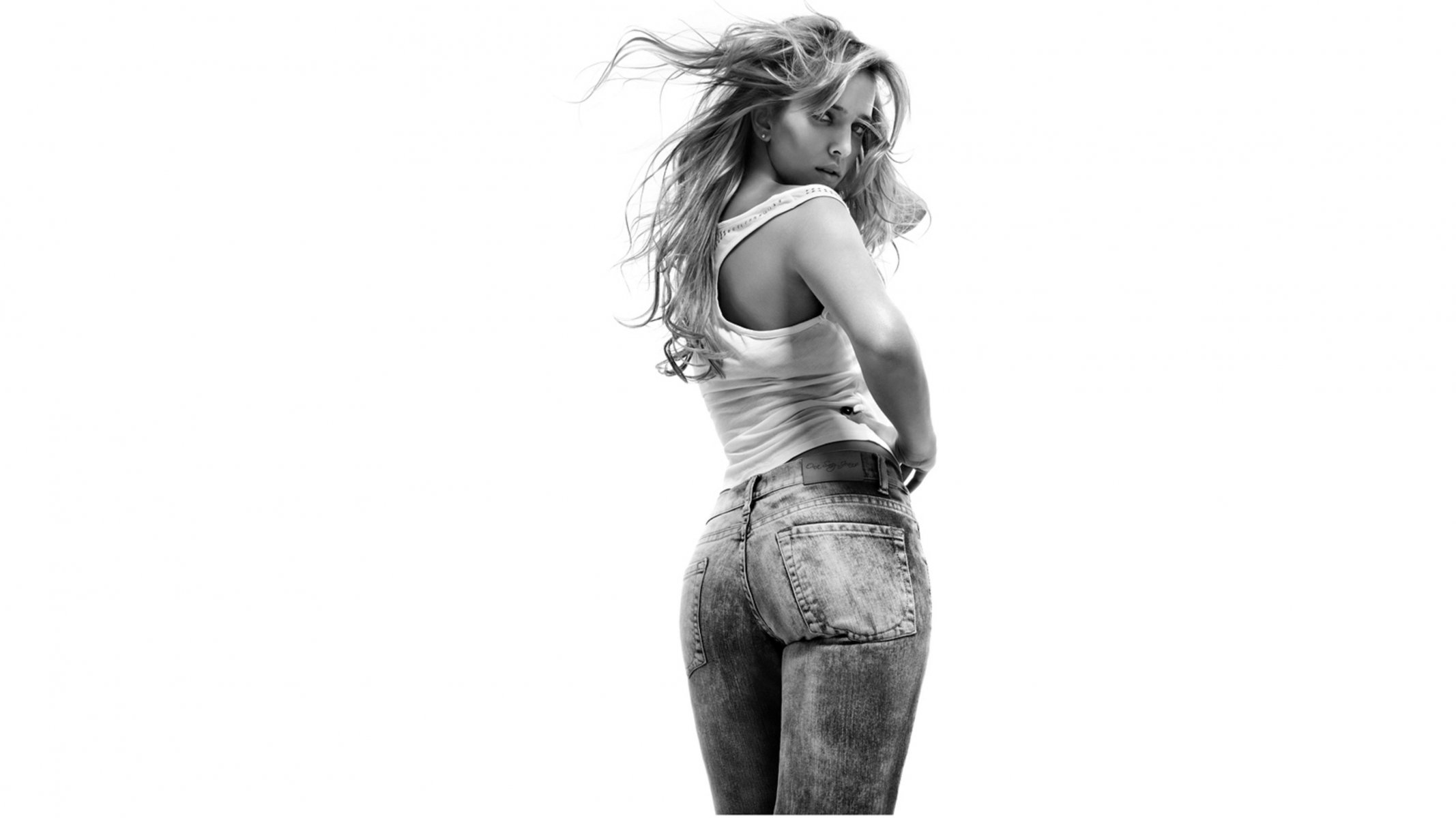 luisana lopilato luisana lopilato model czarno-białe dżinsy