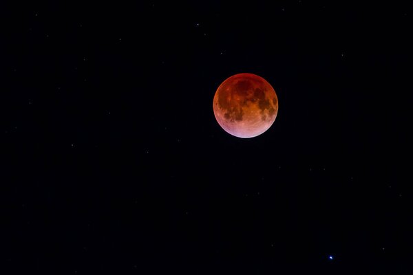 Eclissi lunare di luna di sangue