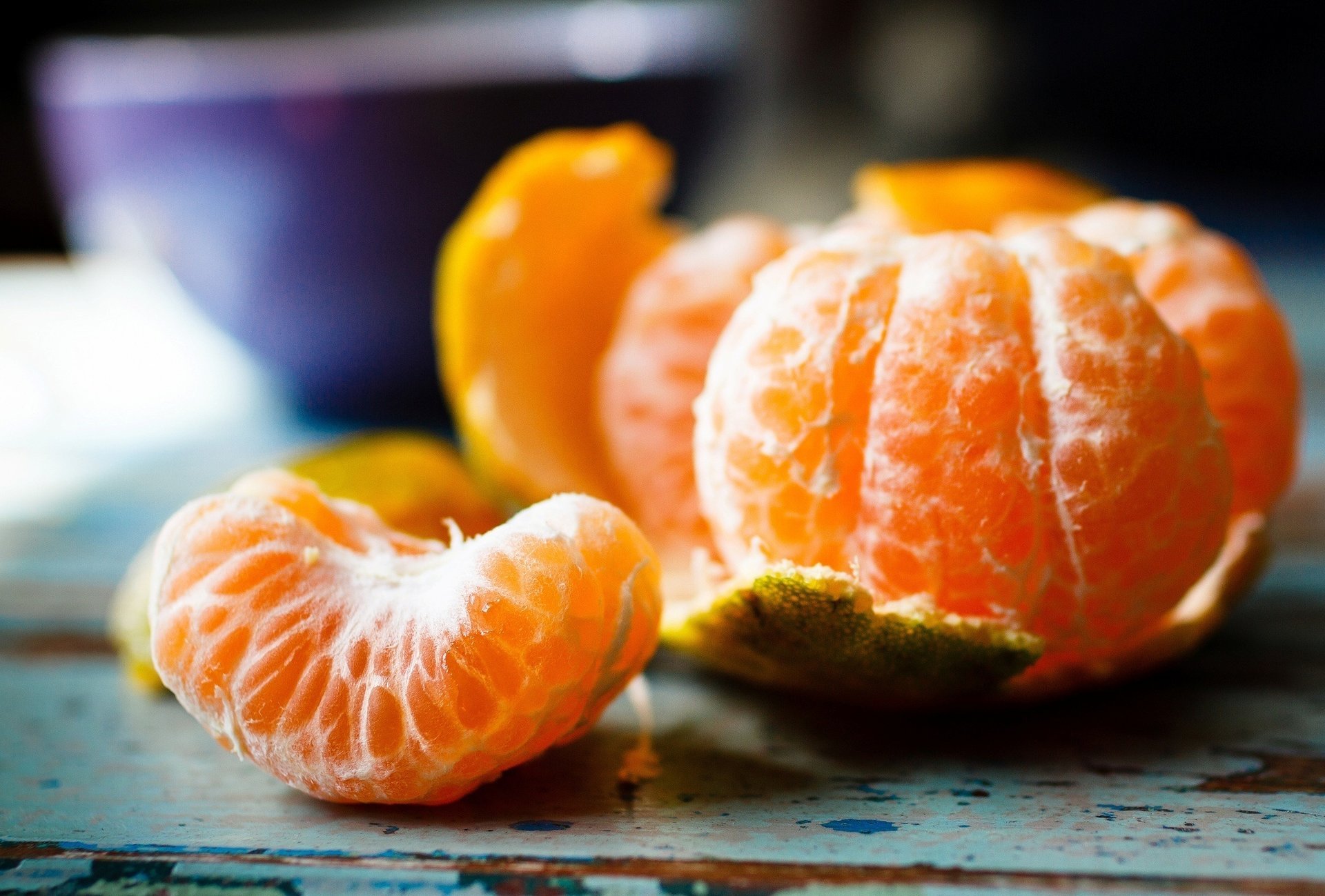 mandarina cítricos cáscara fruta lóbulo