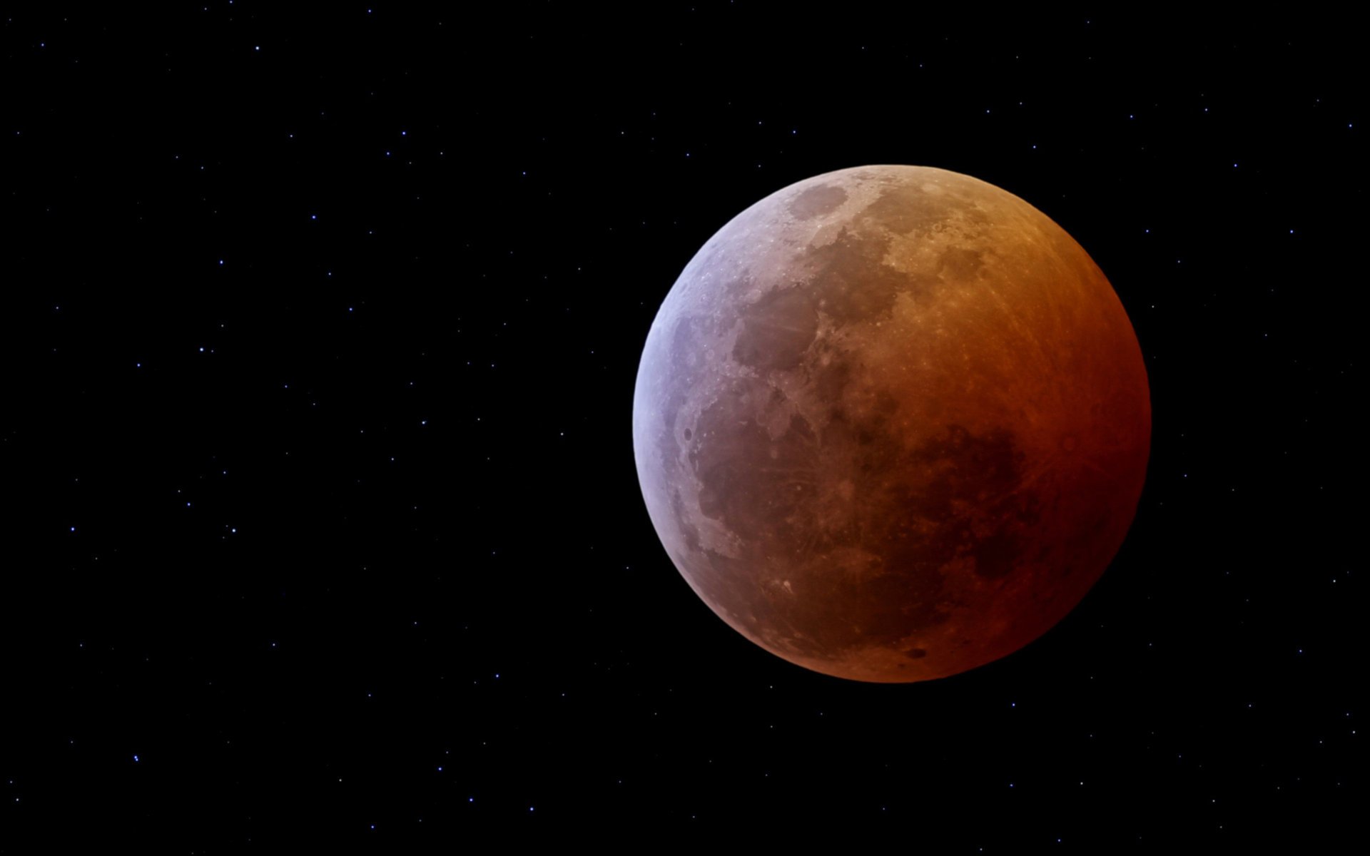 the moon eclipse black