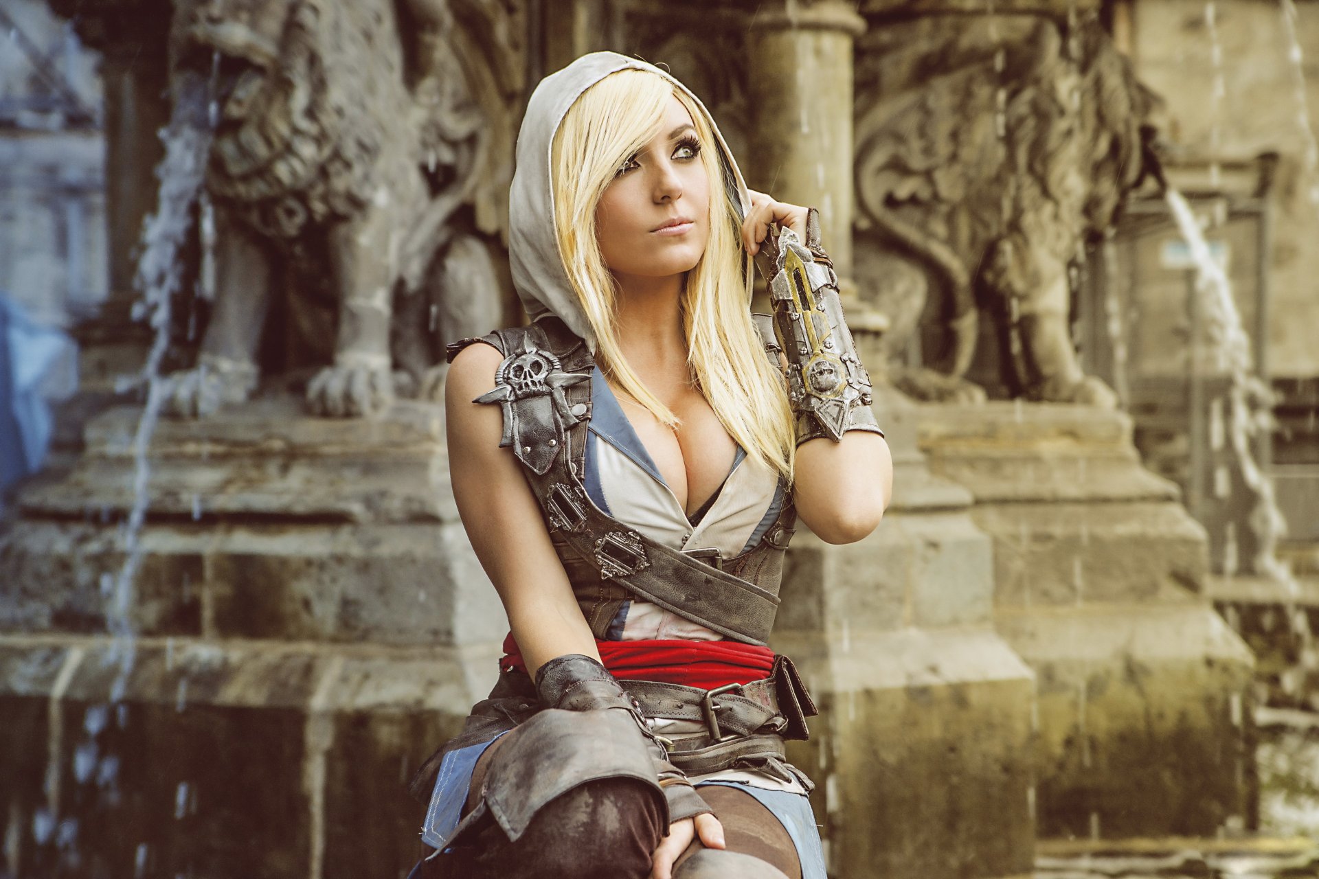 assassin creed iv: czarna flaga edward kenway nigri amerykański model cosplay przebranie na karnawał