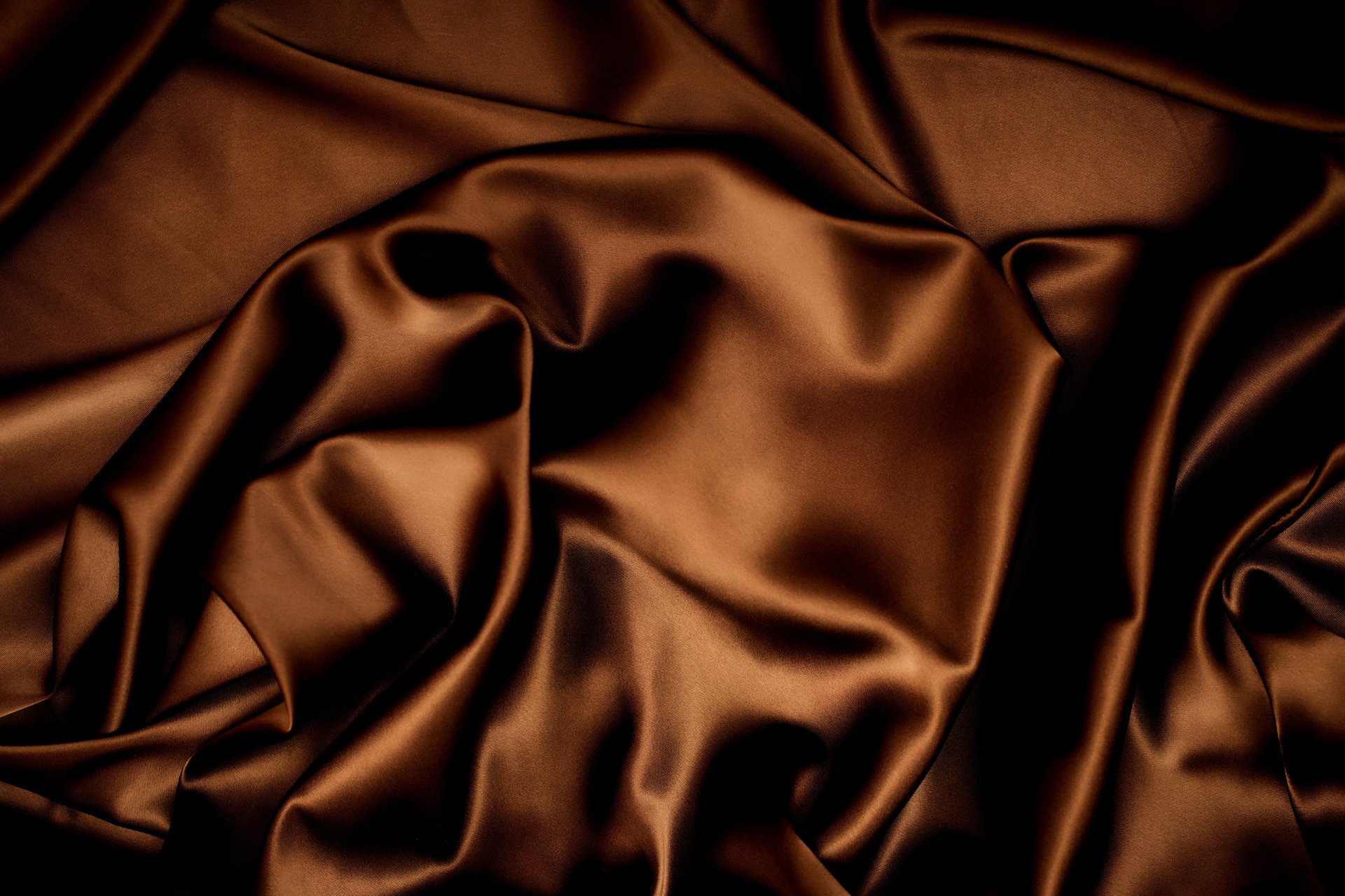 ilk satin chocolate atlas fabric brown