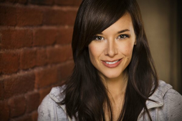 Smiling brunette girl