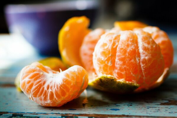 Deliciosas mandarinas a casa para el año nuevo