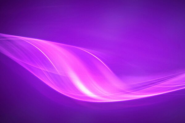 Lichtstrom in Form von Biegewellen auf einem violetten Hintergrund