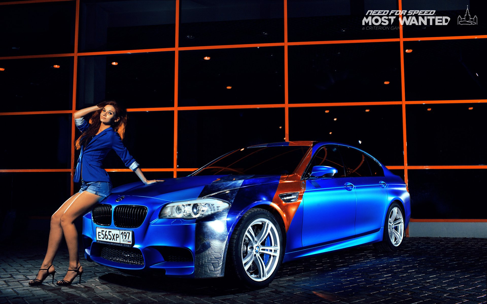 blue bmw bmw m5 girl legs nfs most wanted smotra