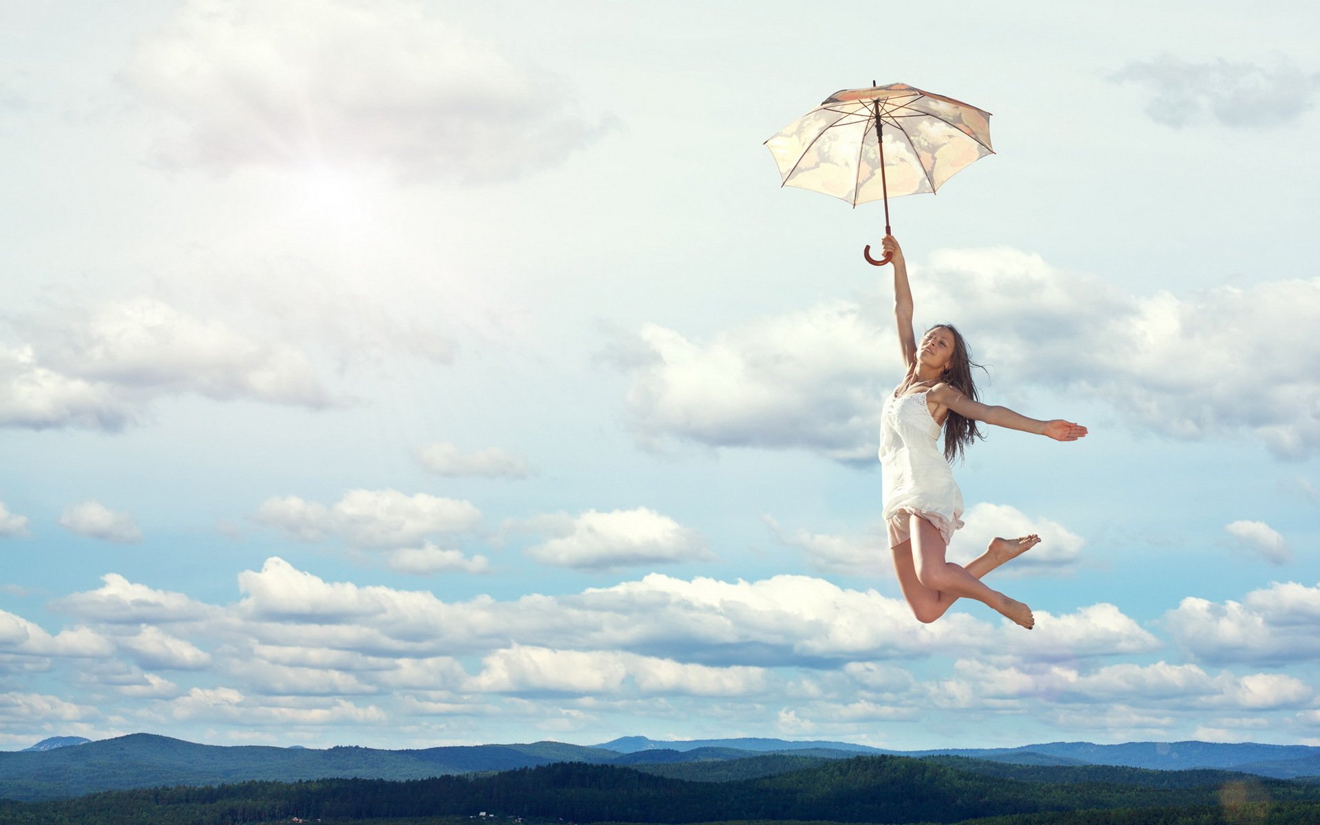 fille parapluie