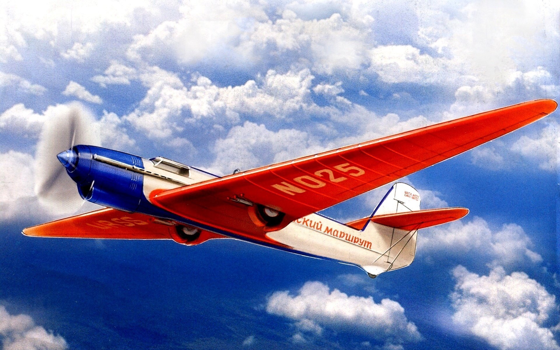 all-metal sovietico ant-25 cielo arte