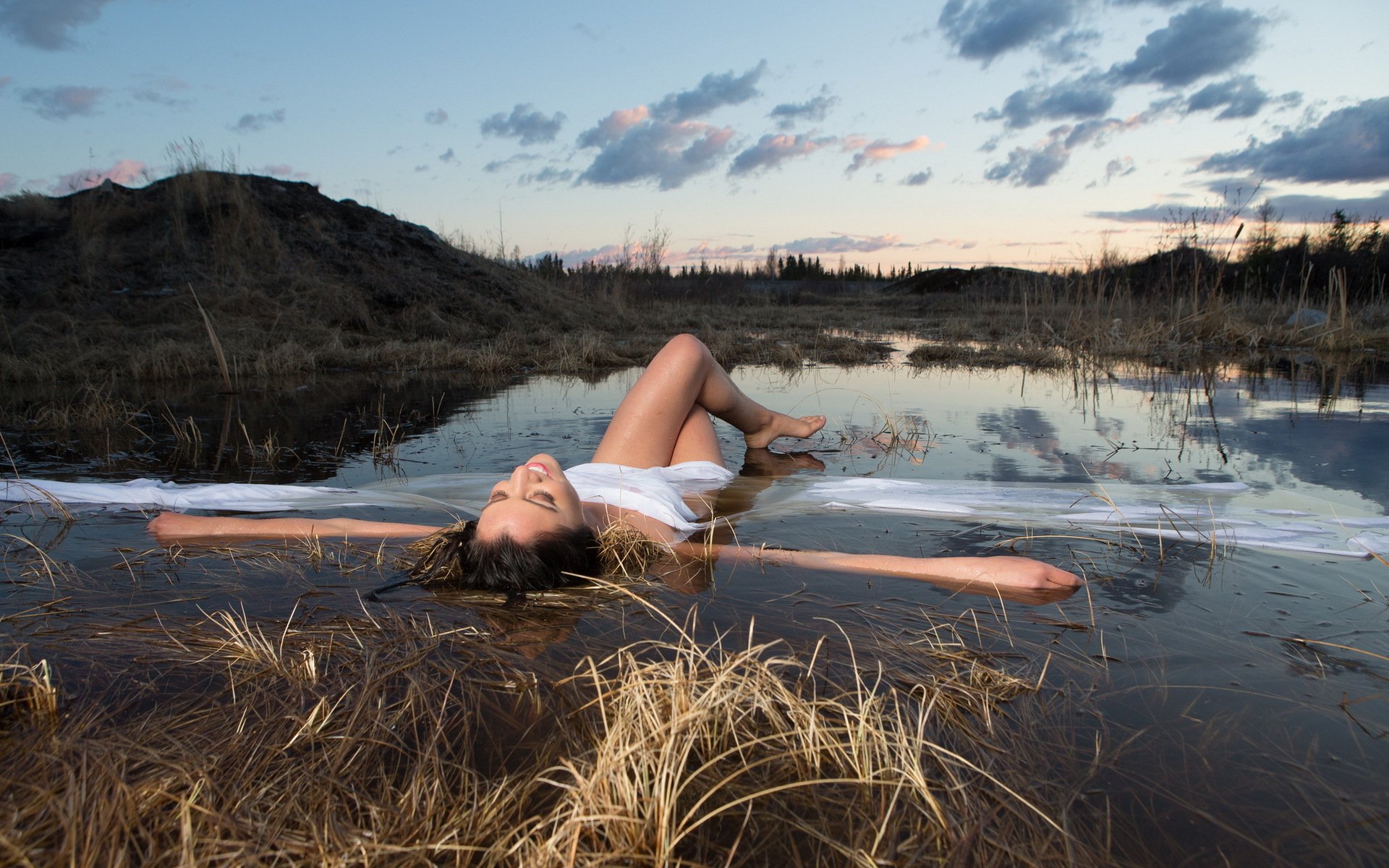 fille eau humeur