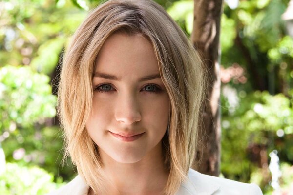 Sweet smile of actress Saoirse Ronan