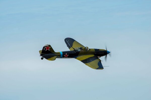 Soviet stormtrooper of WWII in the sky