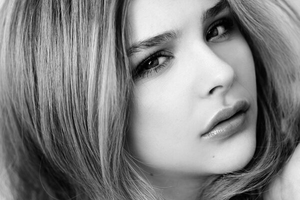 Chloe grace Moretz belle photo noir et blanc