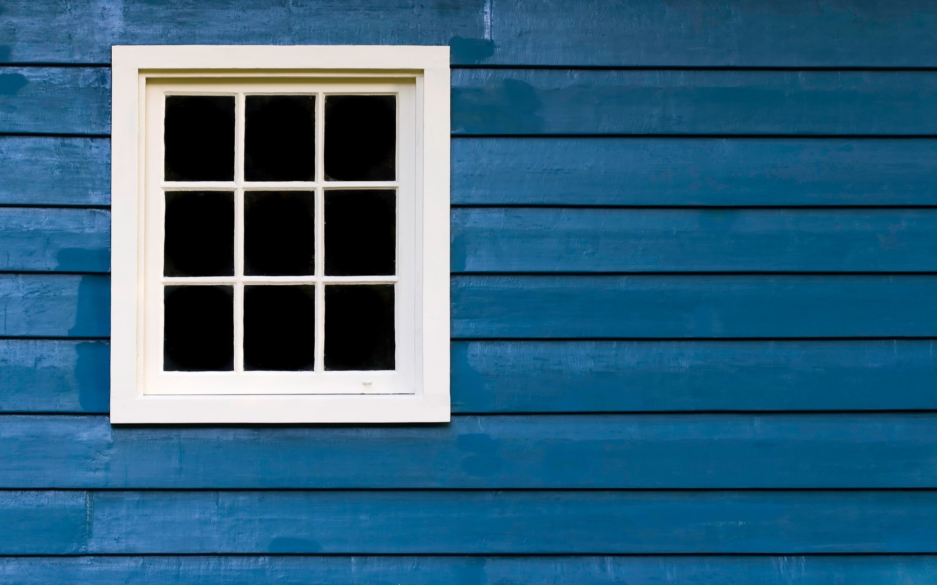 window white wood blue