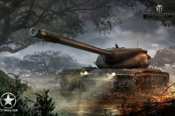 T 57 tank in the Word of Tenx game