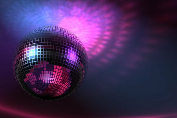 Disco ball on the desktop