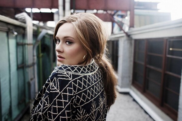 Singer Adele participates in a photo shoot