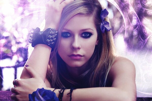 Beautiful singer avril lavigne