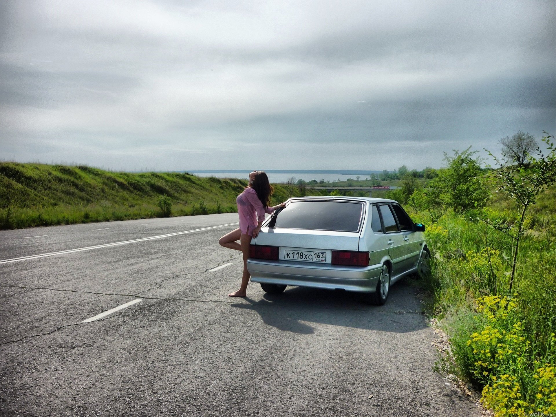 lada 2114 mädchen autos autos auto