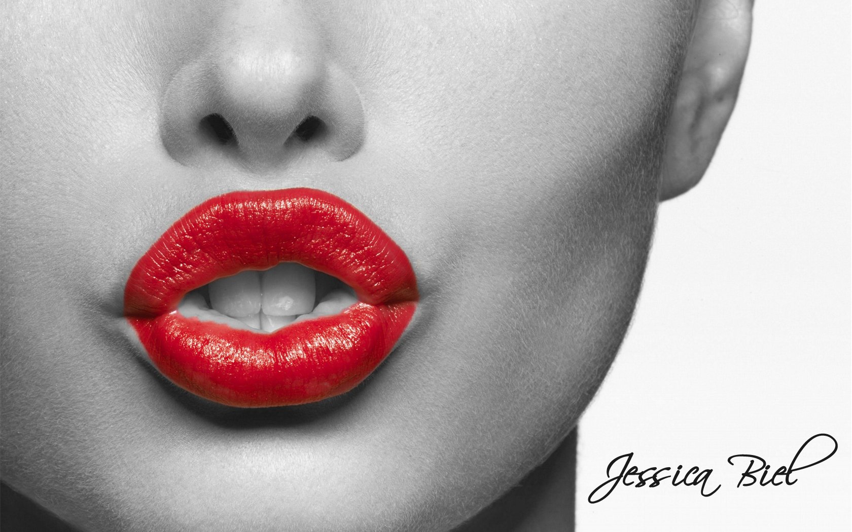 labios rojo lápiz labial cara