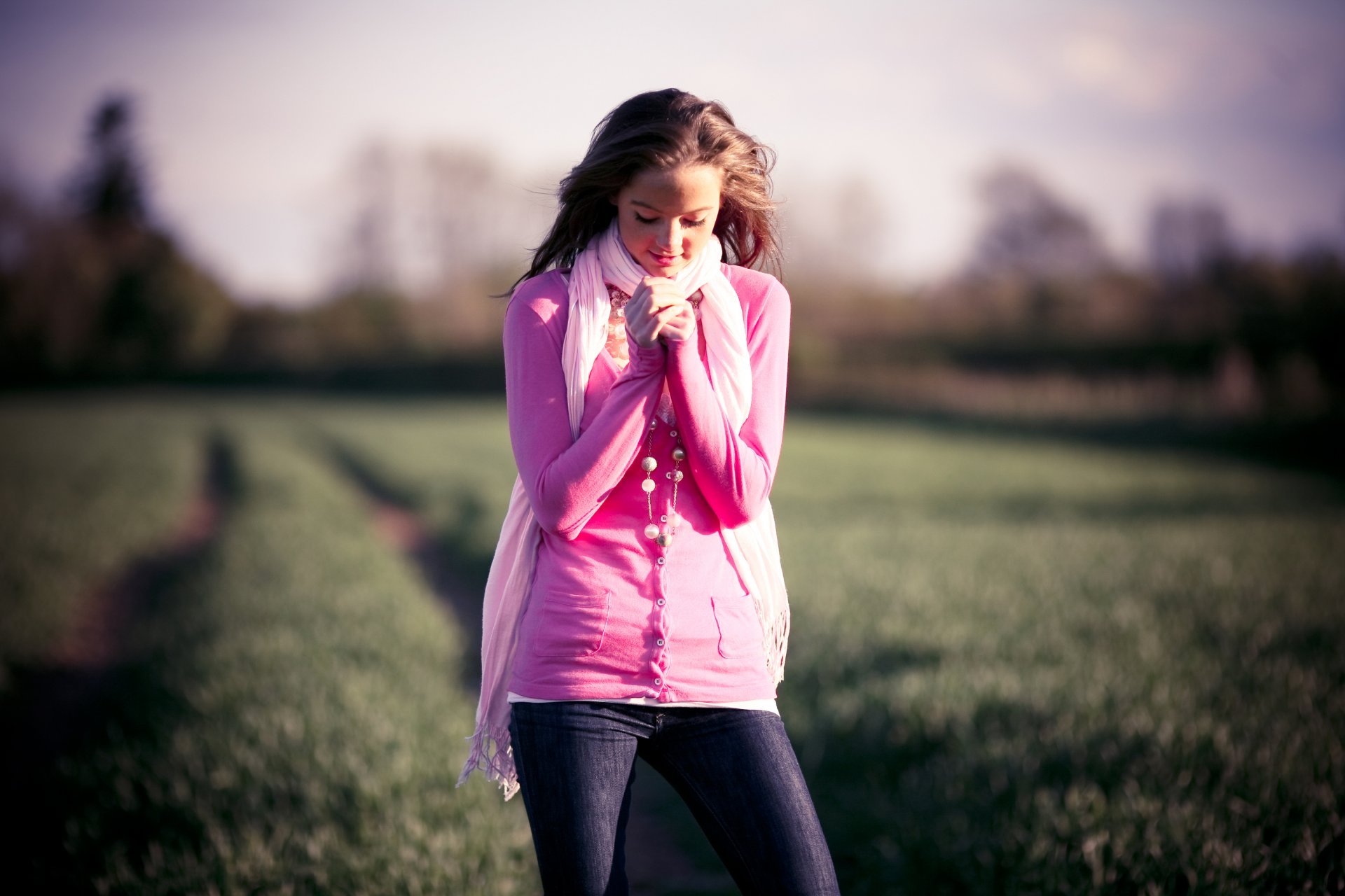 ragazza natura sguardo