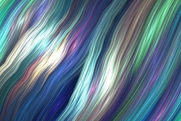 Multicolored abstract wavy rays