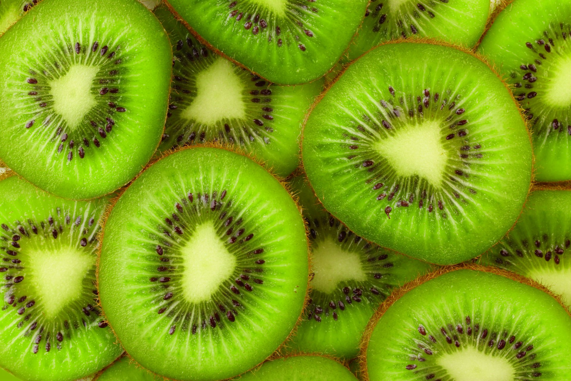 kiwi owoce plasterki świeże plastry