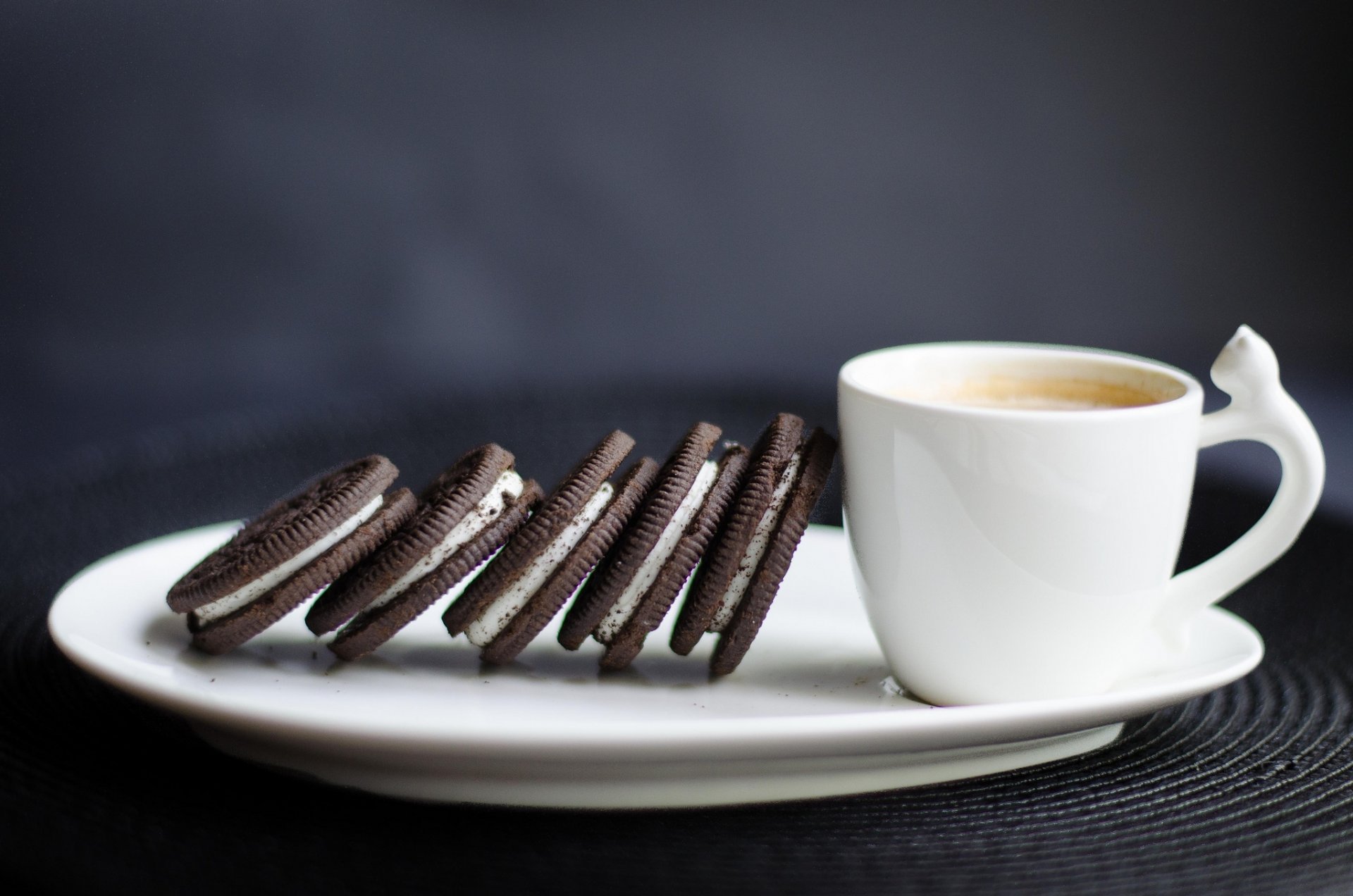 tasse blanc café boisson biscuits chocolat petit déjeuner