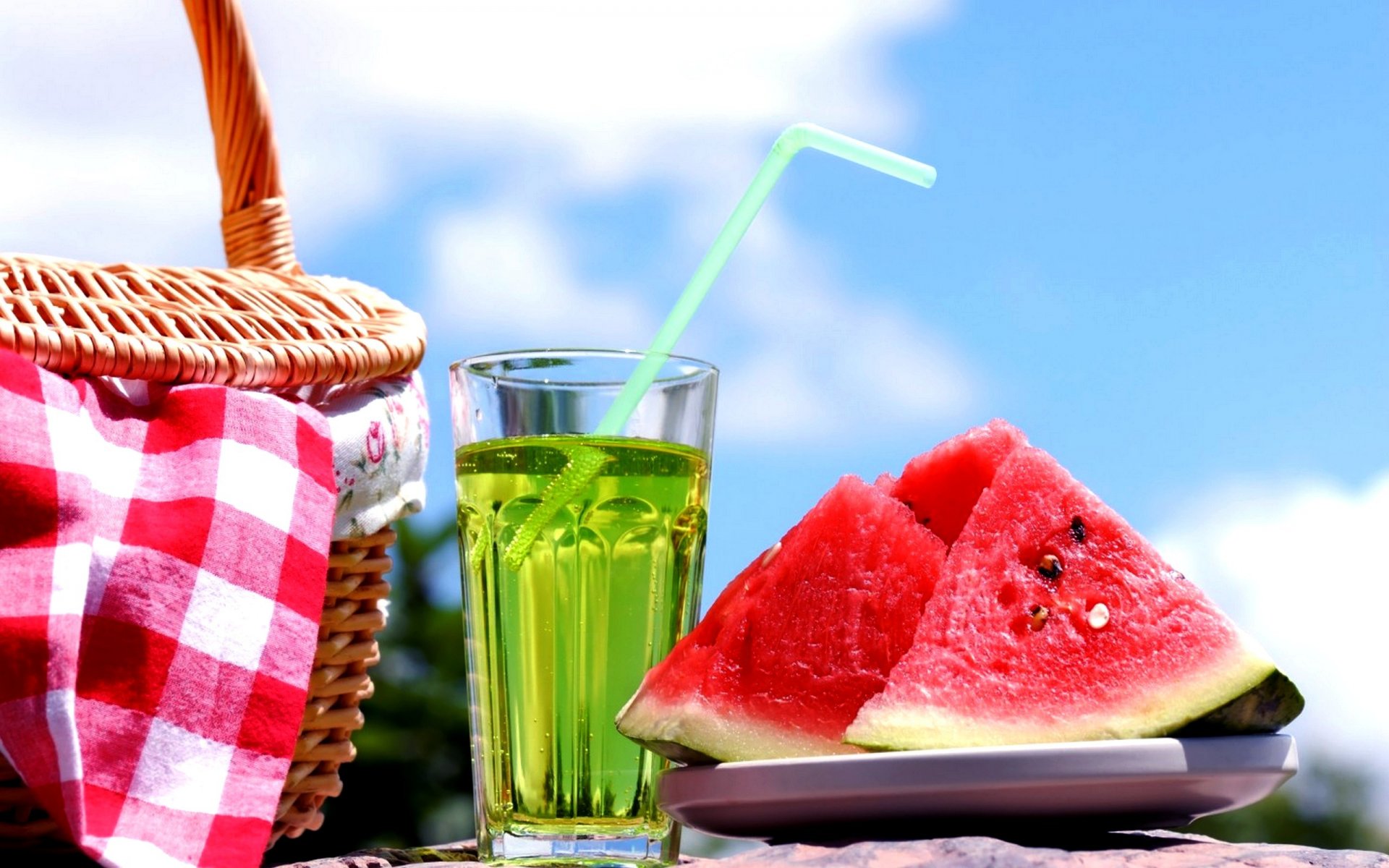 wassermelone cocktail sommer trinken himmel