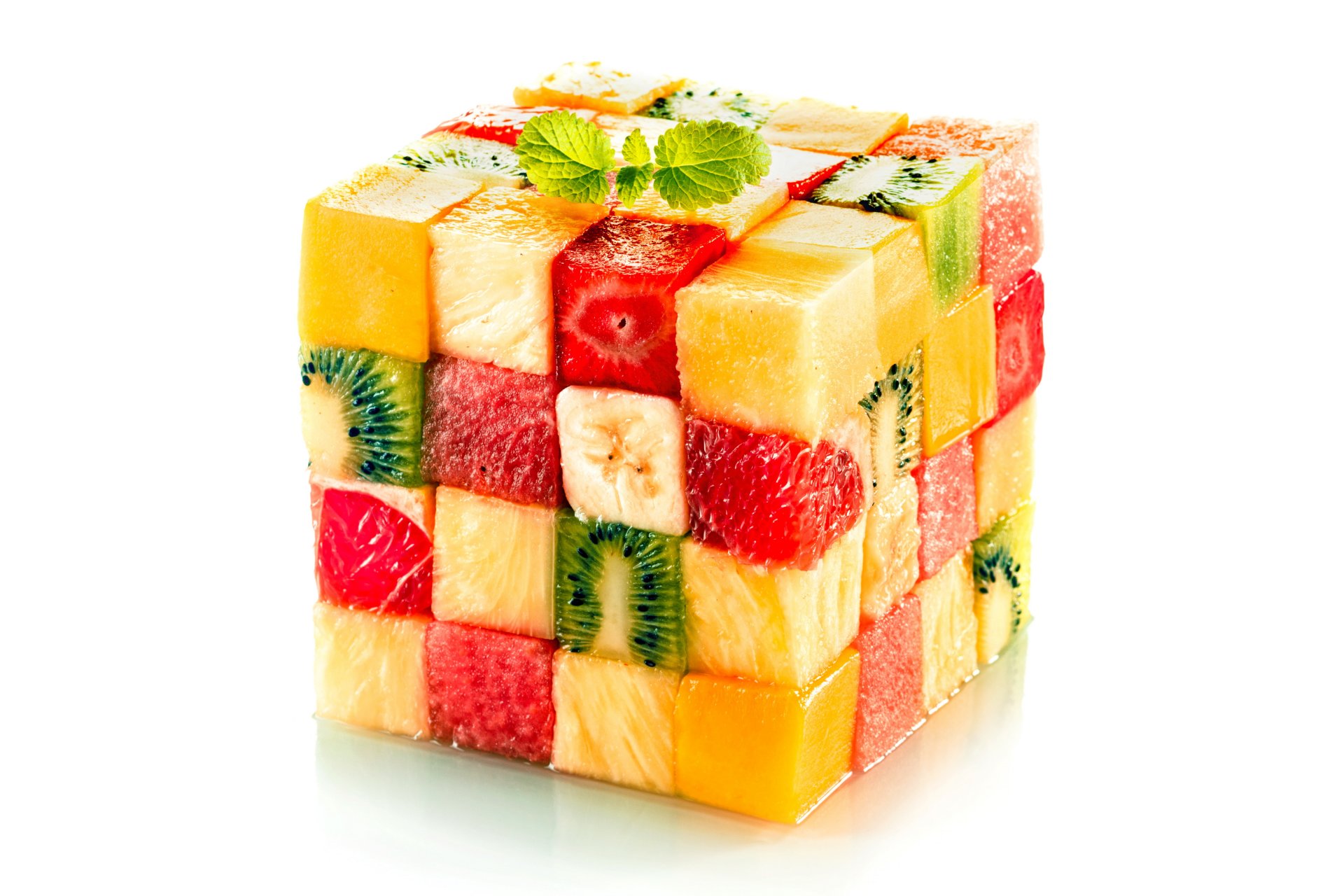 fruits cube design blocks pieces cubic meter