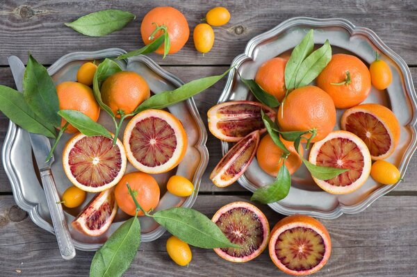 Citrus fruits on a global scale in autumn
