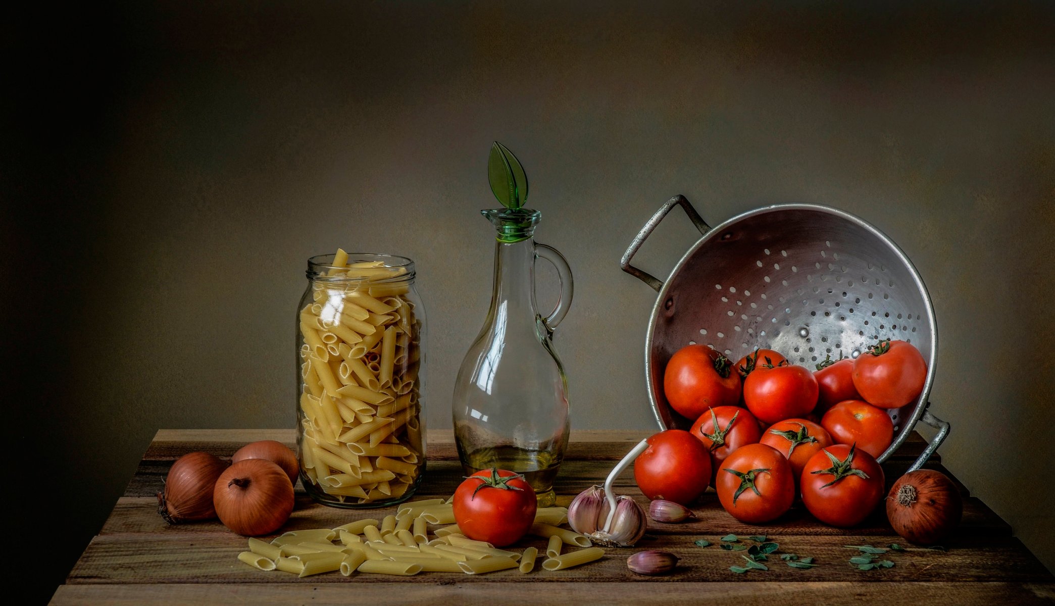 pasta tomate ajo cebolla