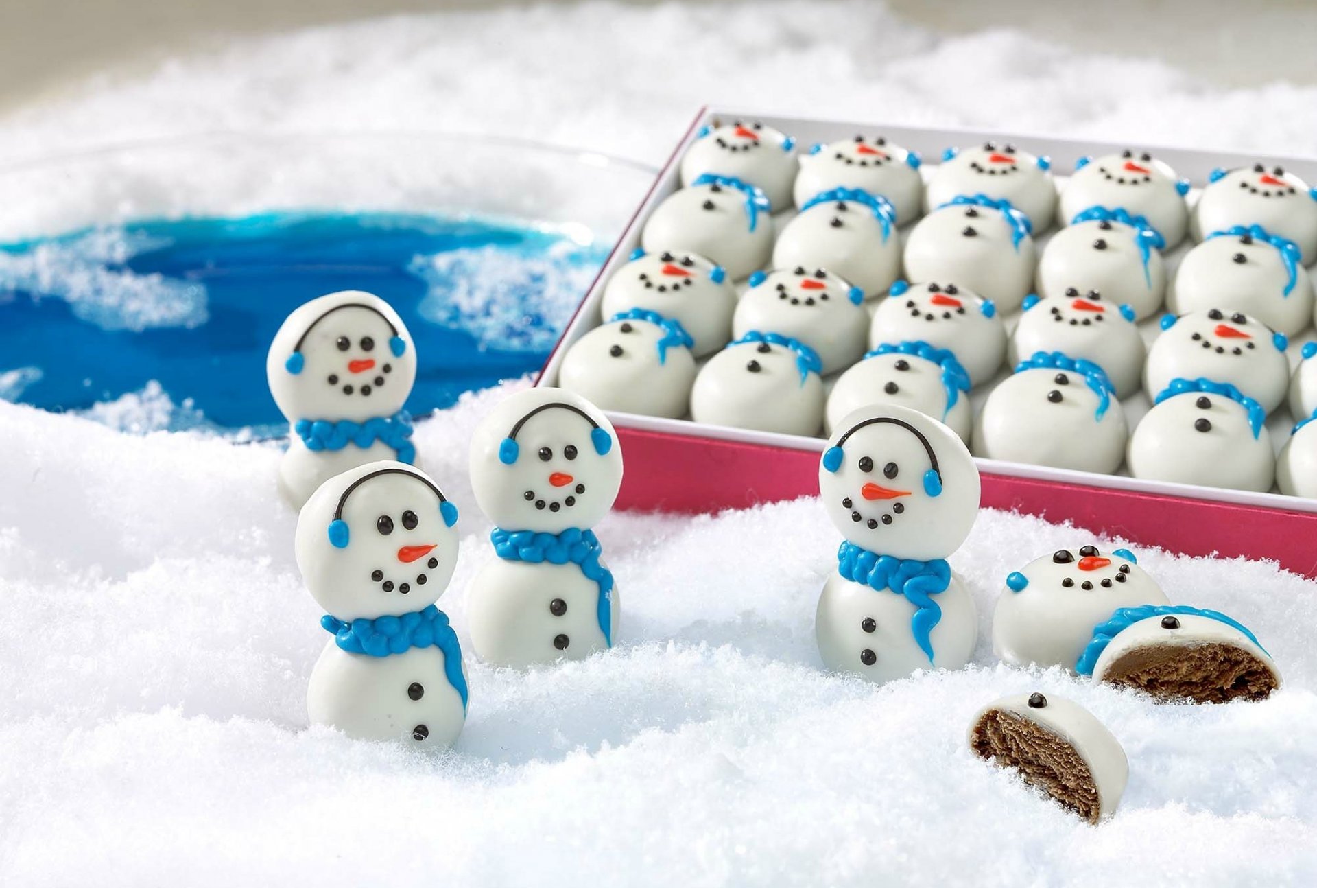 vacaciones dulces nieve invierno muñeco de nieve navidad año nuevo año nuevo comida alimentos invierno