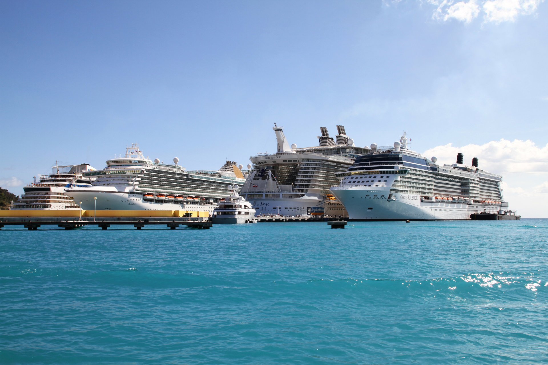 crucero barcos mar muelle