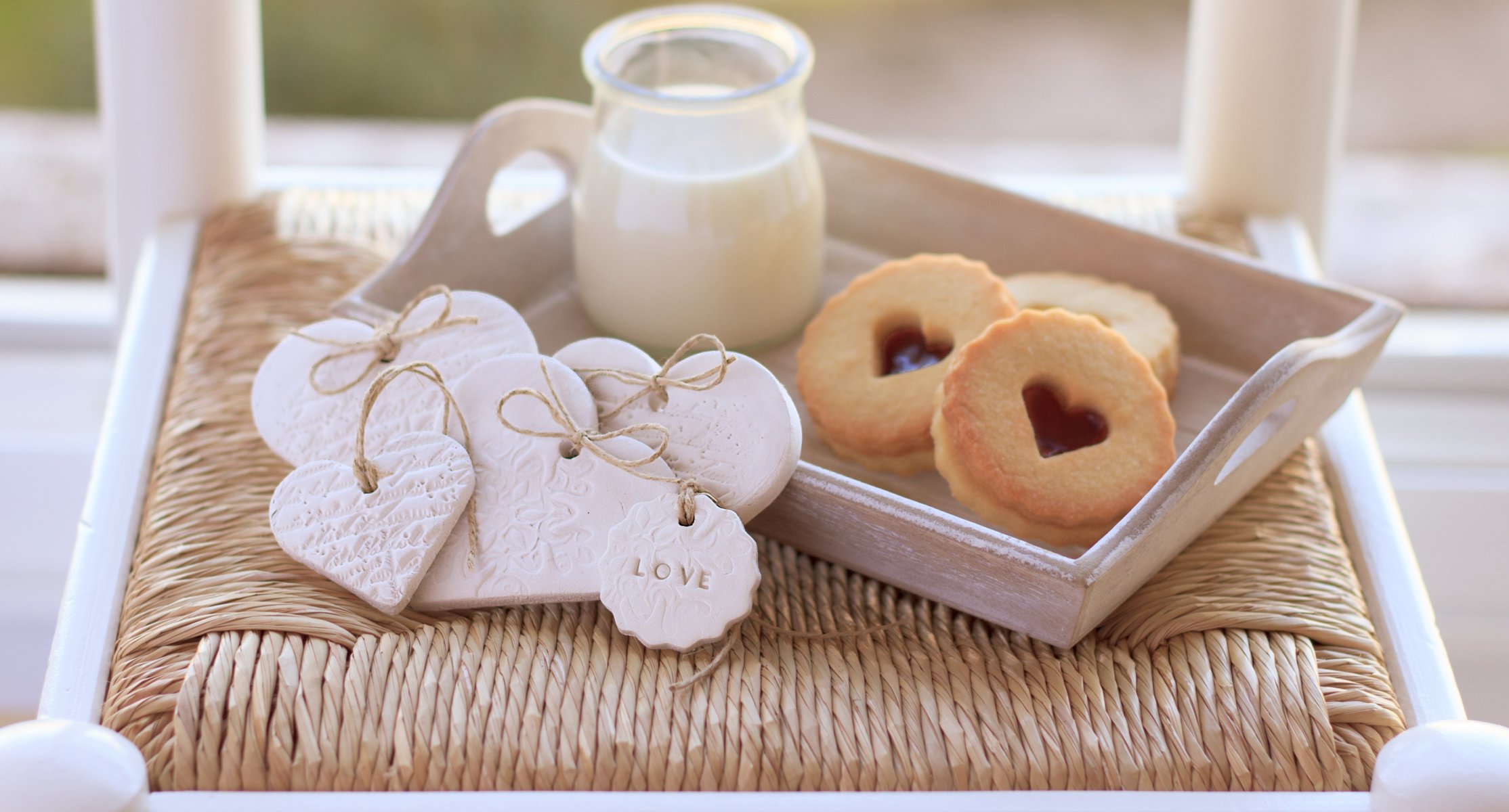 galletas leche pastel dulce corazón amor comida comida te amo