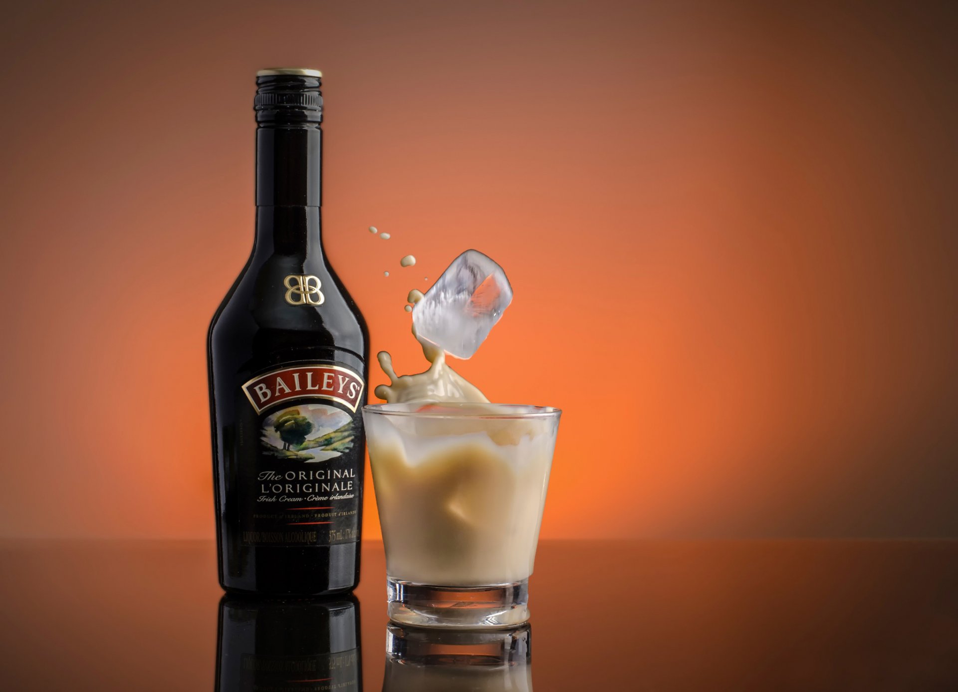 baileys crema irlandesa licor splash