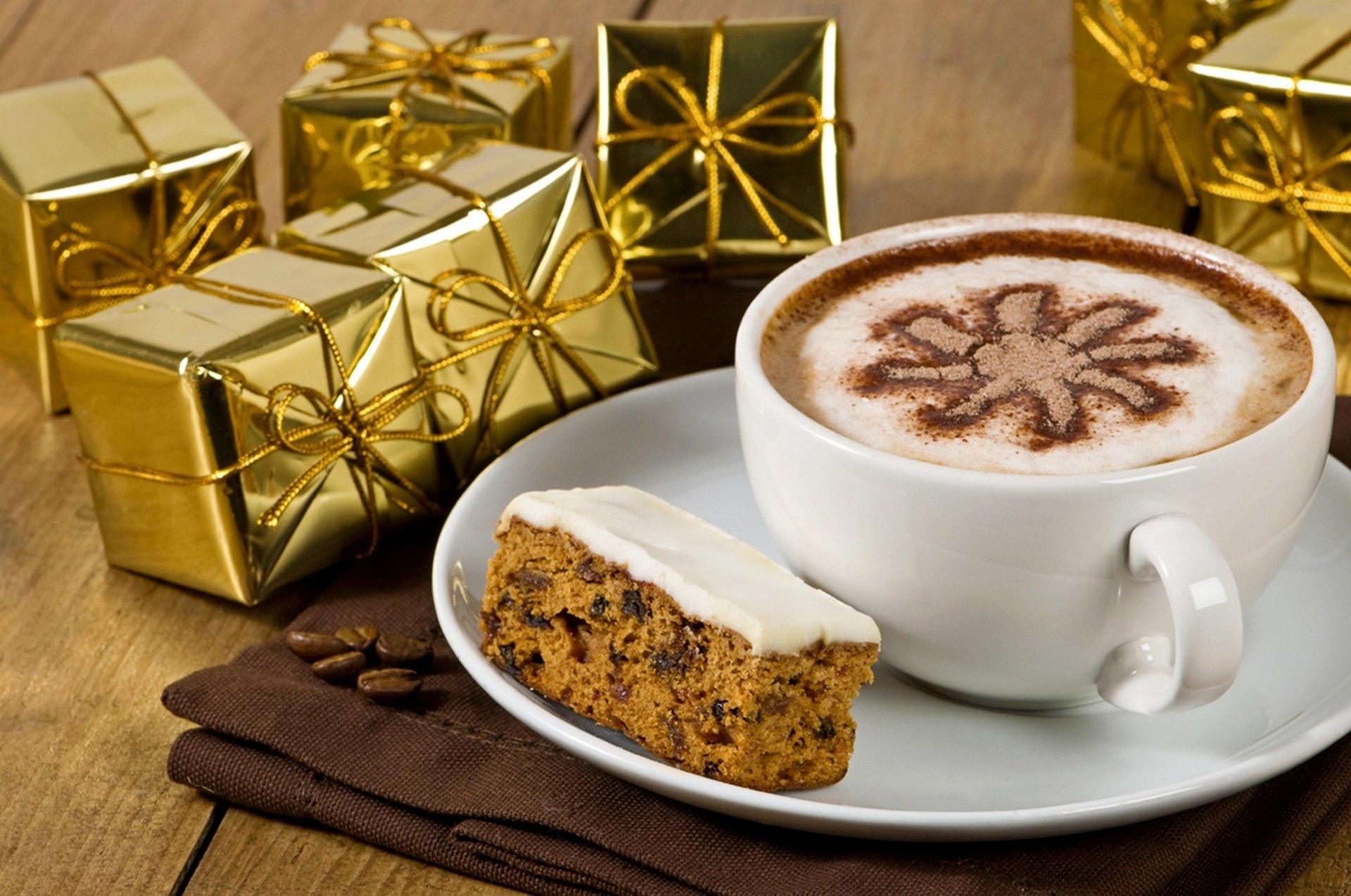 postre café capuchino vacaciones navidad boxes regalos cinta vacaciones cajas comida