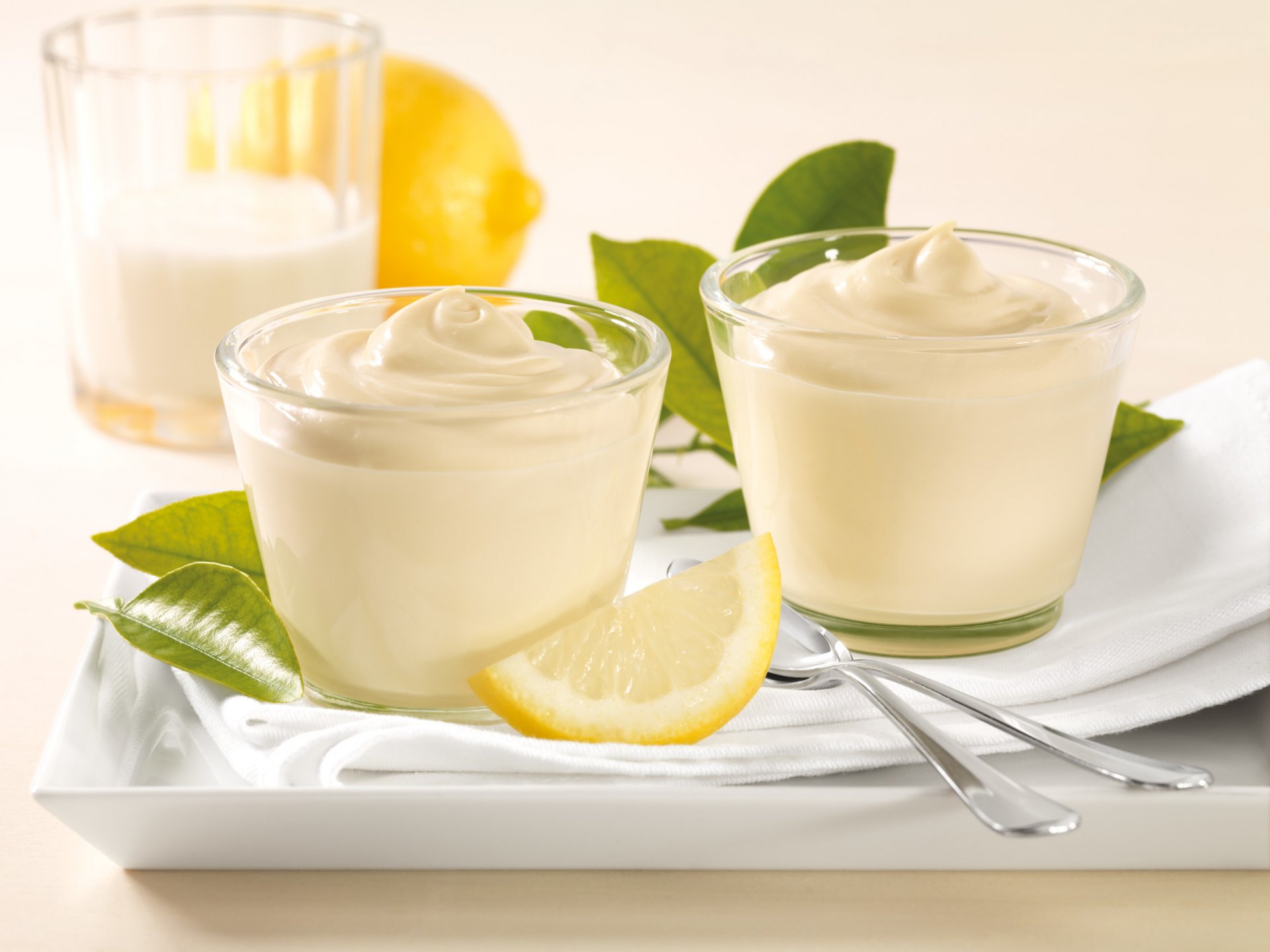 crème citron dessert nourriture lait