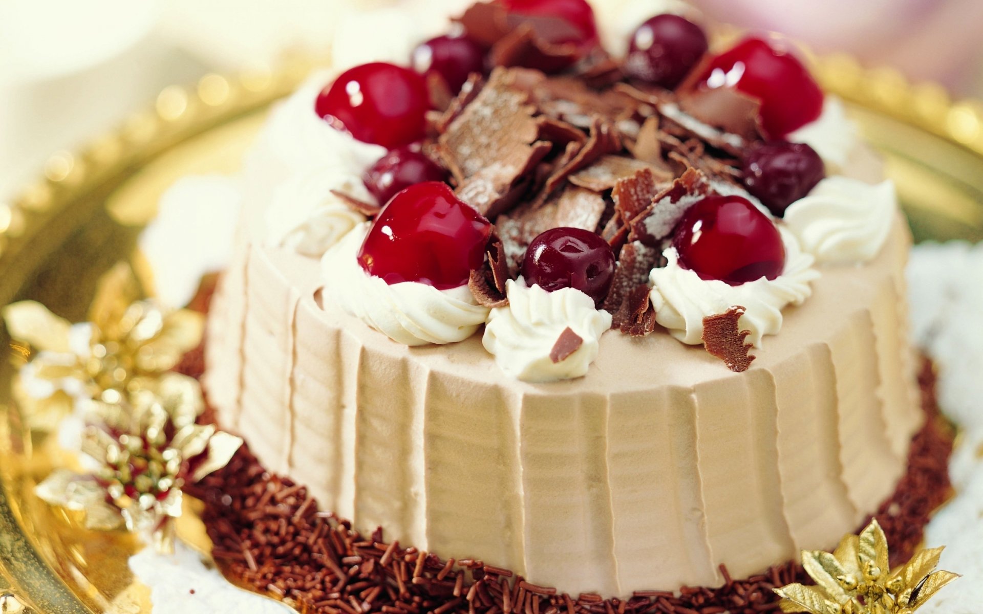 gâteau chocolat cerise crème