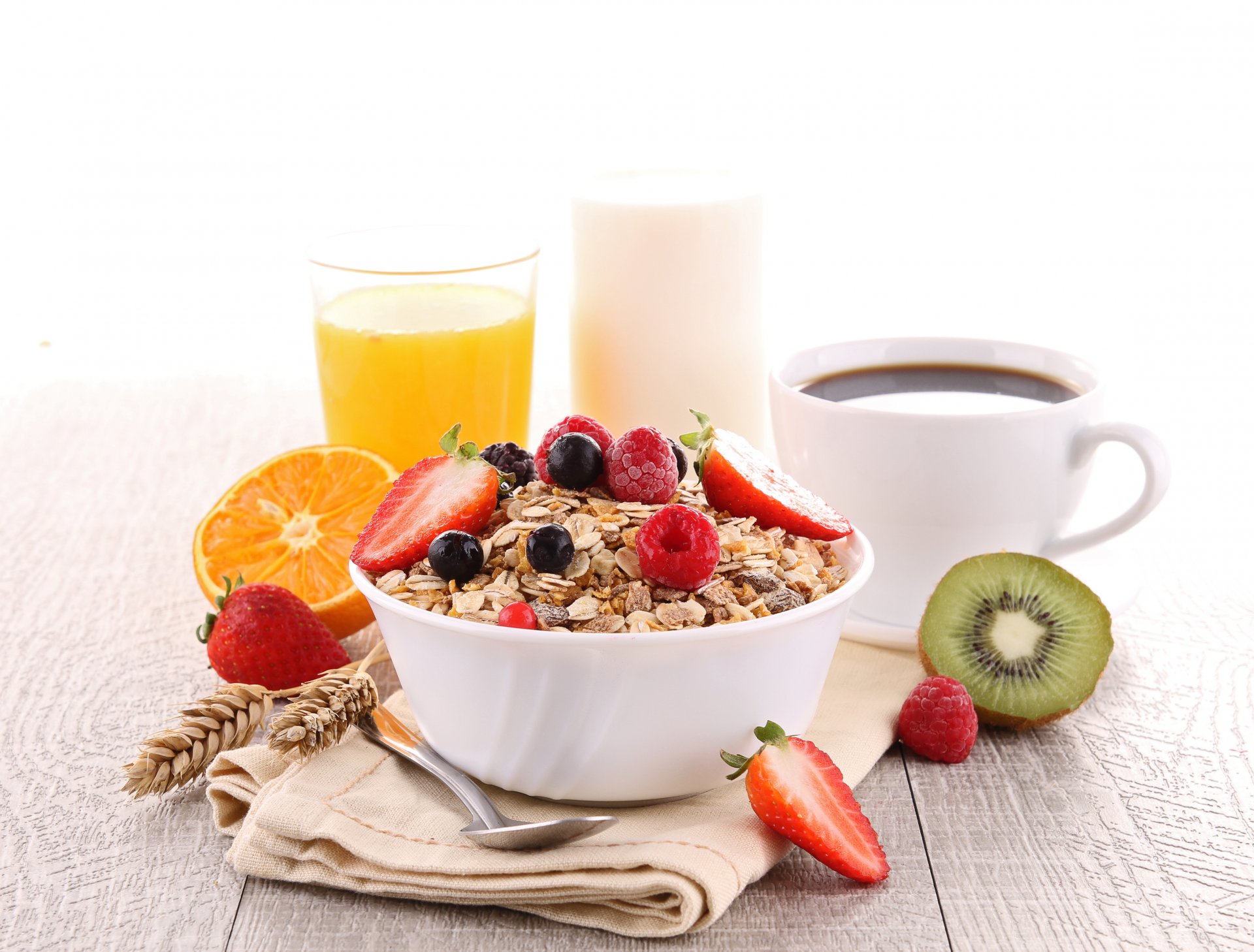 food breakfast health coffee muesli nutrition juice fruit